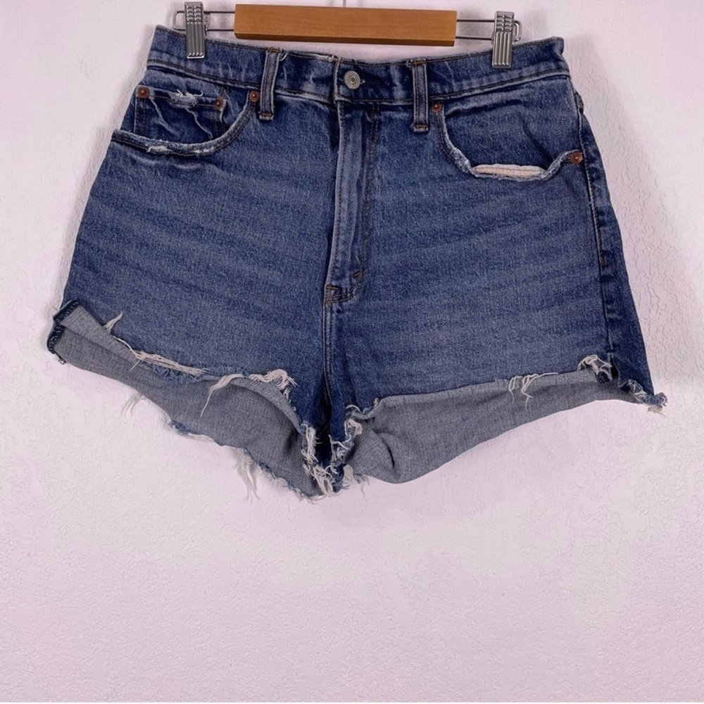 Abercrombie & Fitch The Mom Short High Waisted Jean Shorts